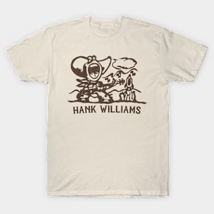 Hank Williams 70s Style Fan Design T-Shirt
